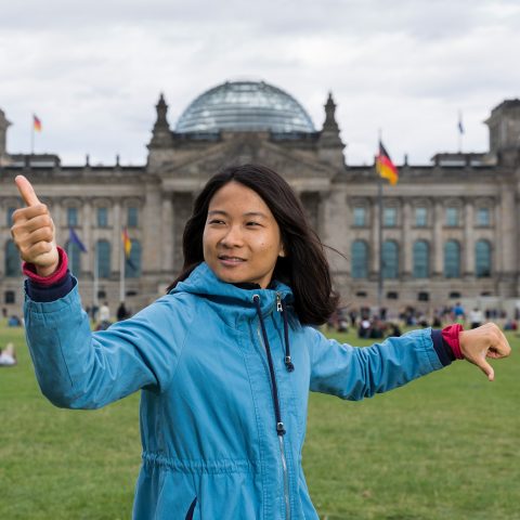 Dr. Jiehua Chen vor dem deutschen Bundestag